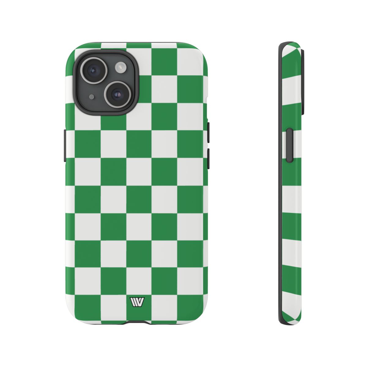 Green White Checkerboard Tough Phone Case