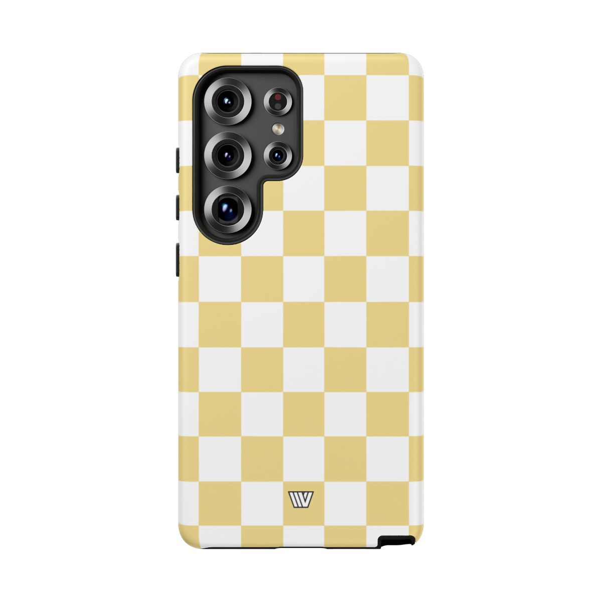 Banana Yellow Checkerboard Tough Phone Case