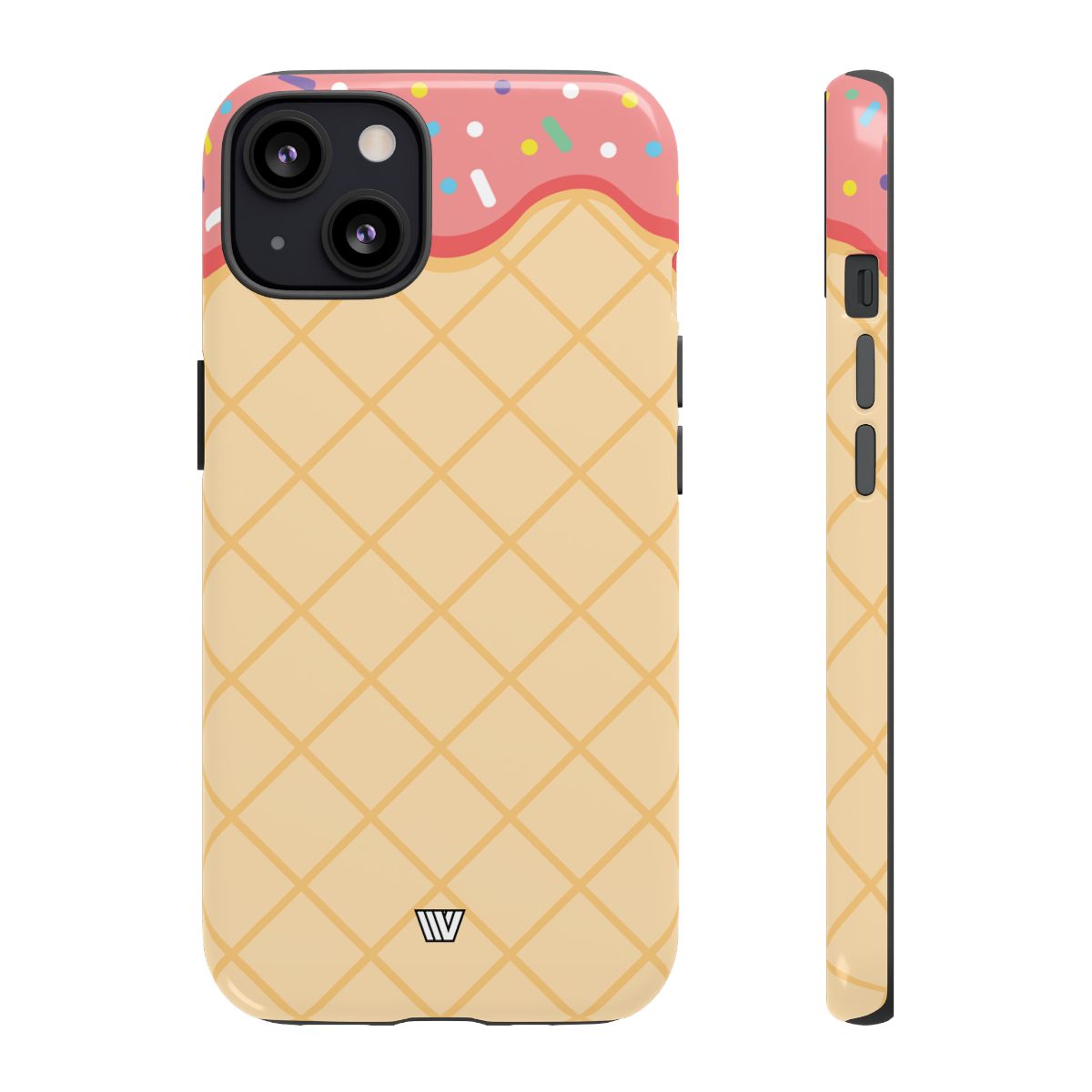 Ice Cream Cone Tough Phone Case Dual-Layer Protection