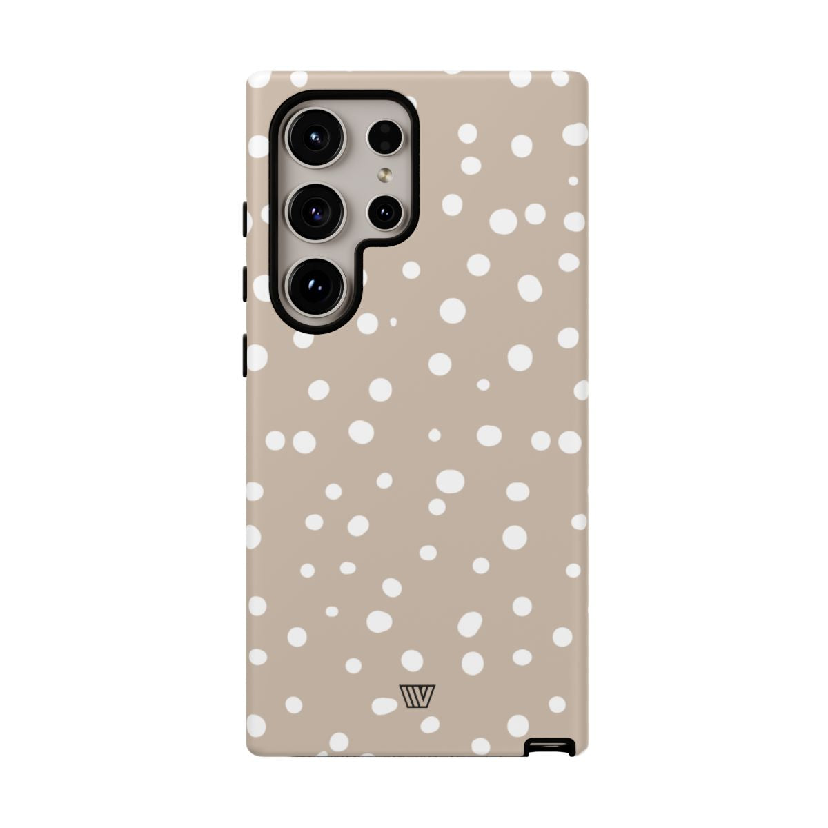 Beige Dots Tough Phone Case Dual-Layer Protective Shell Trovvve