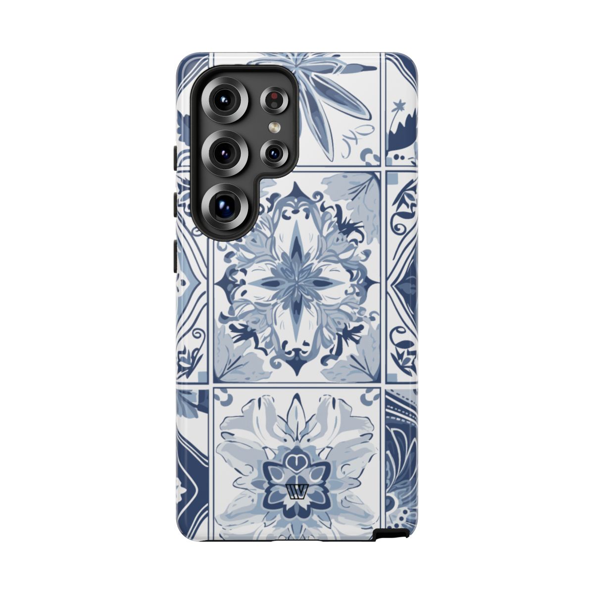 Blue White Tile Tough Impact-Resistant Phone Case