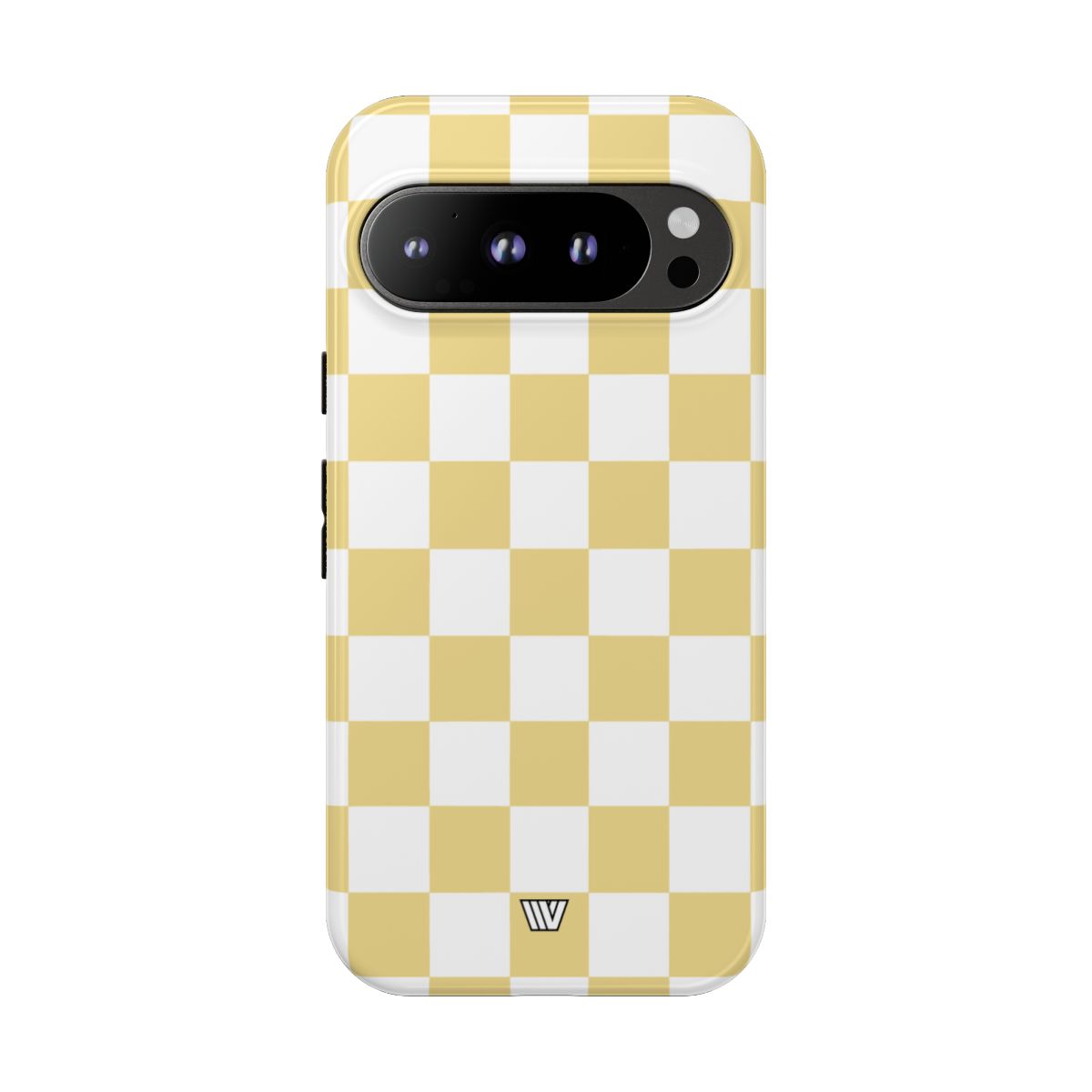 Banana Yellow Checkerboard Tough Phone Case
