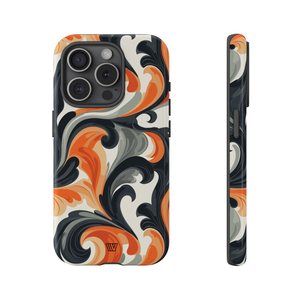 Tough Phone Case Baroque Swirl Polycarbonate Shell Trovvve