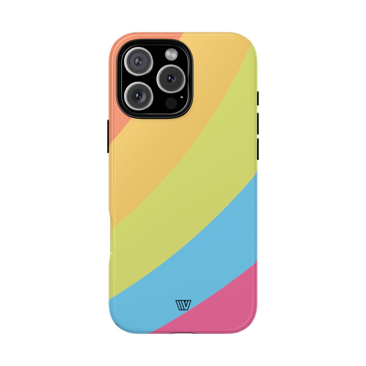 Neon Rainbow Tough Phone Case Dual-Layer Protective Shell