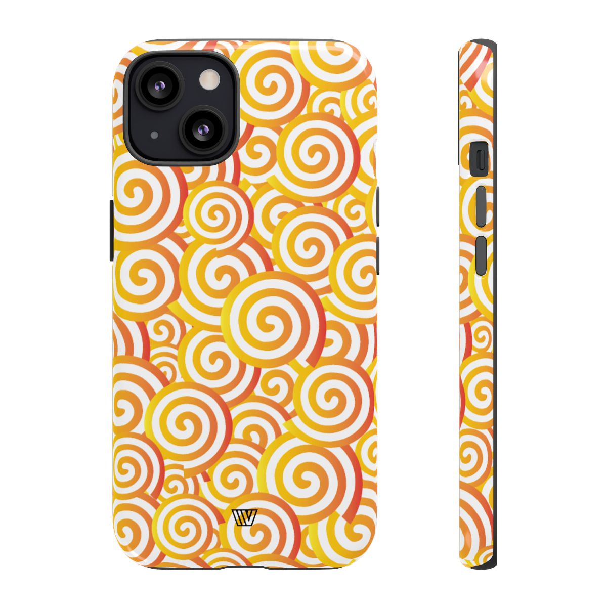 Abstract Spiral Orange Tough Phone Case