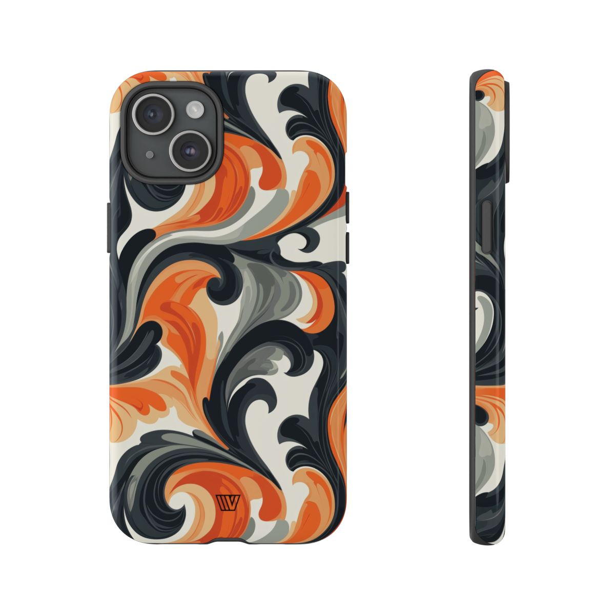 Tough Phone Case Baroque Swirl Polycarbonate Shell Trovvve