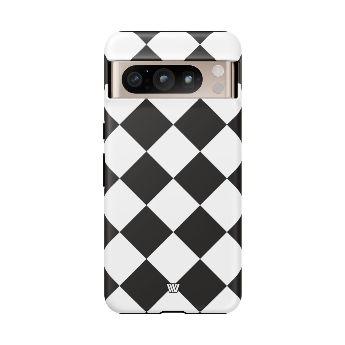 Black & White Diamond Tough Phone Case Dual-layer Protection