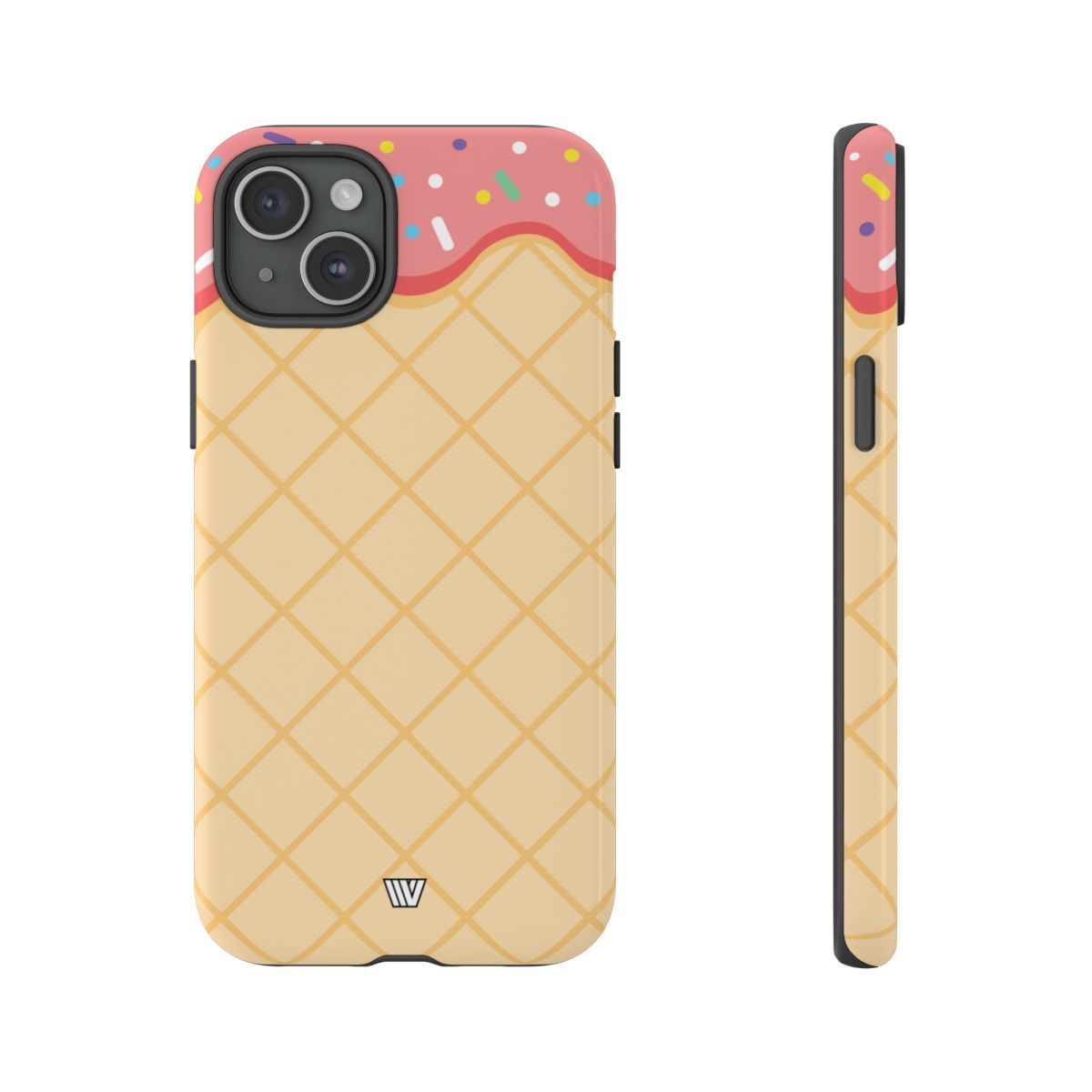 Ice Cream Cone Tough Phone Case Dual-Layer Protection
