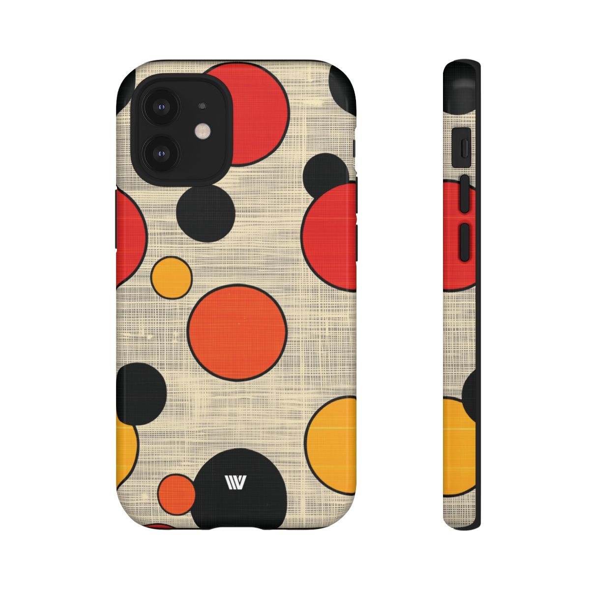 Tough Phone Case Mid-Century Dots Protective Cover
