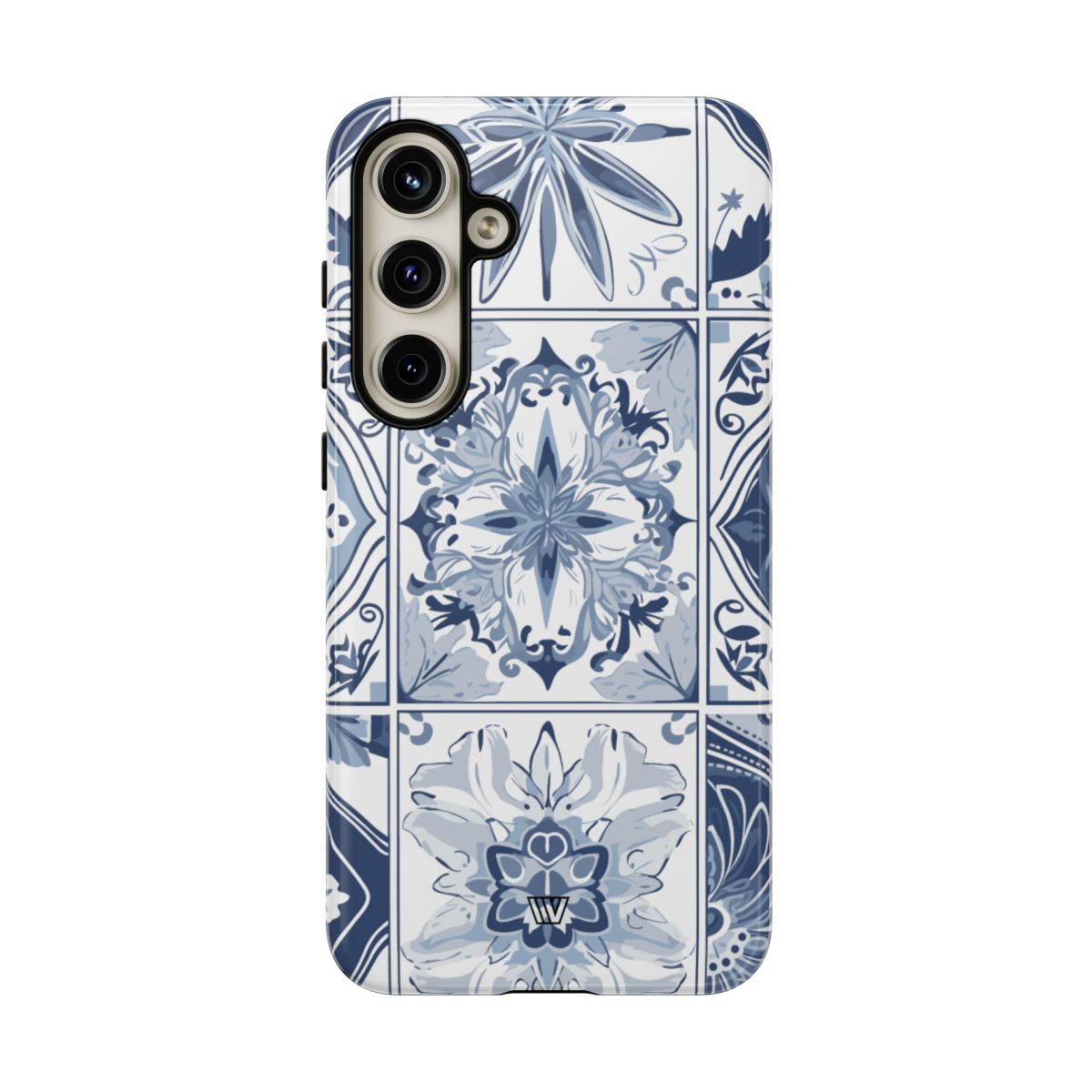 Blue White Tile Tough Impact-Resistant Phone Case