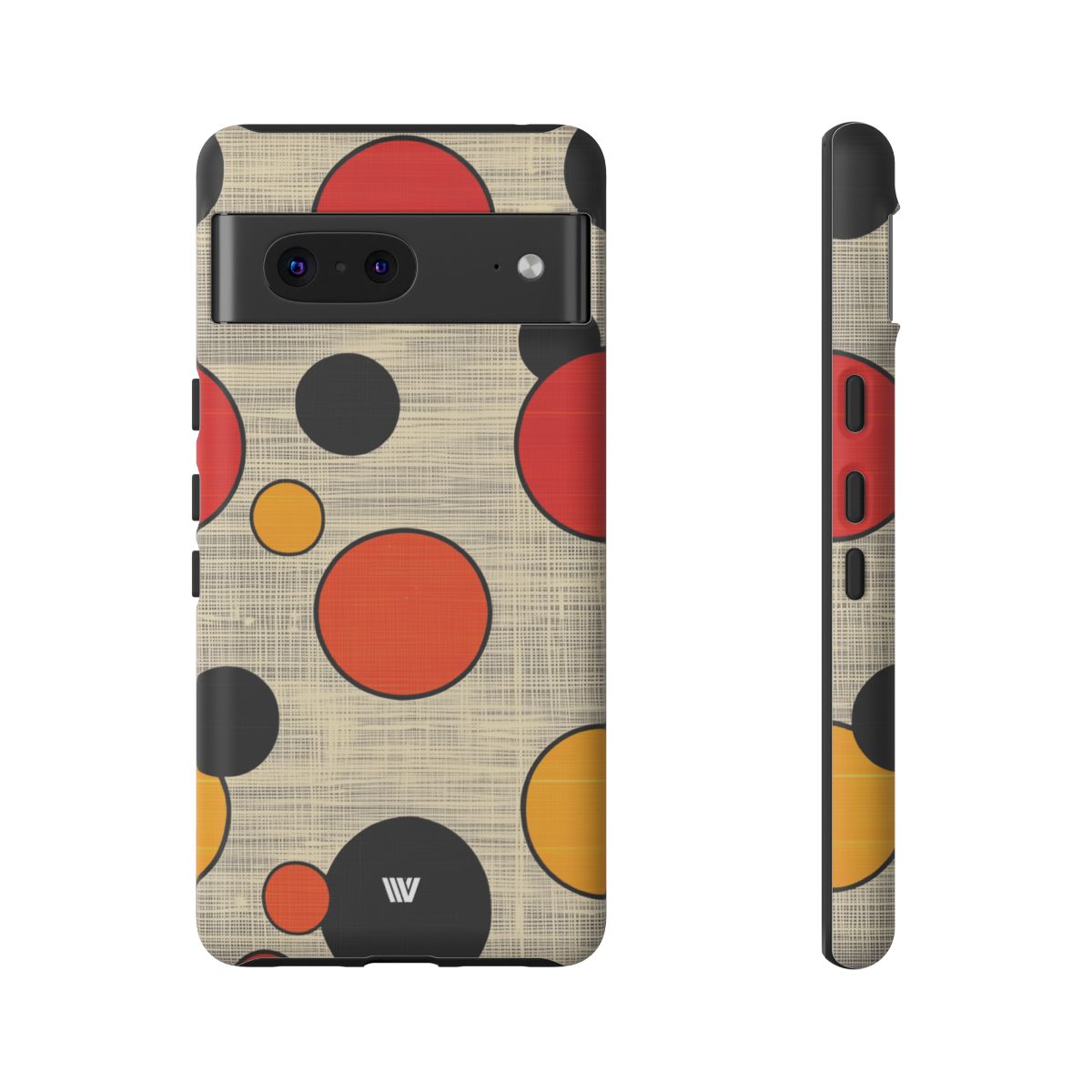 Tough Phone Case Mid-Century Dots Protective Cover