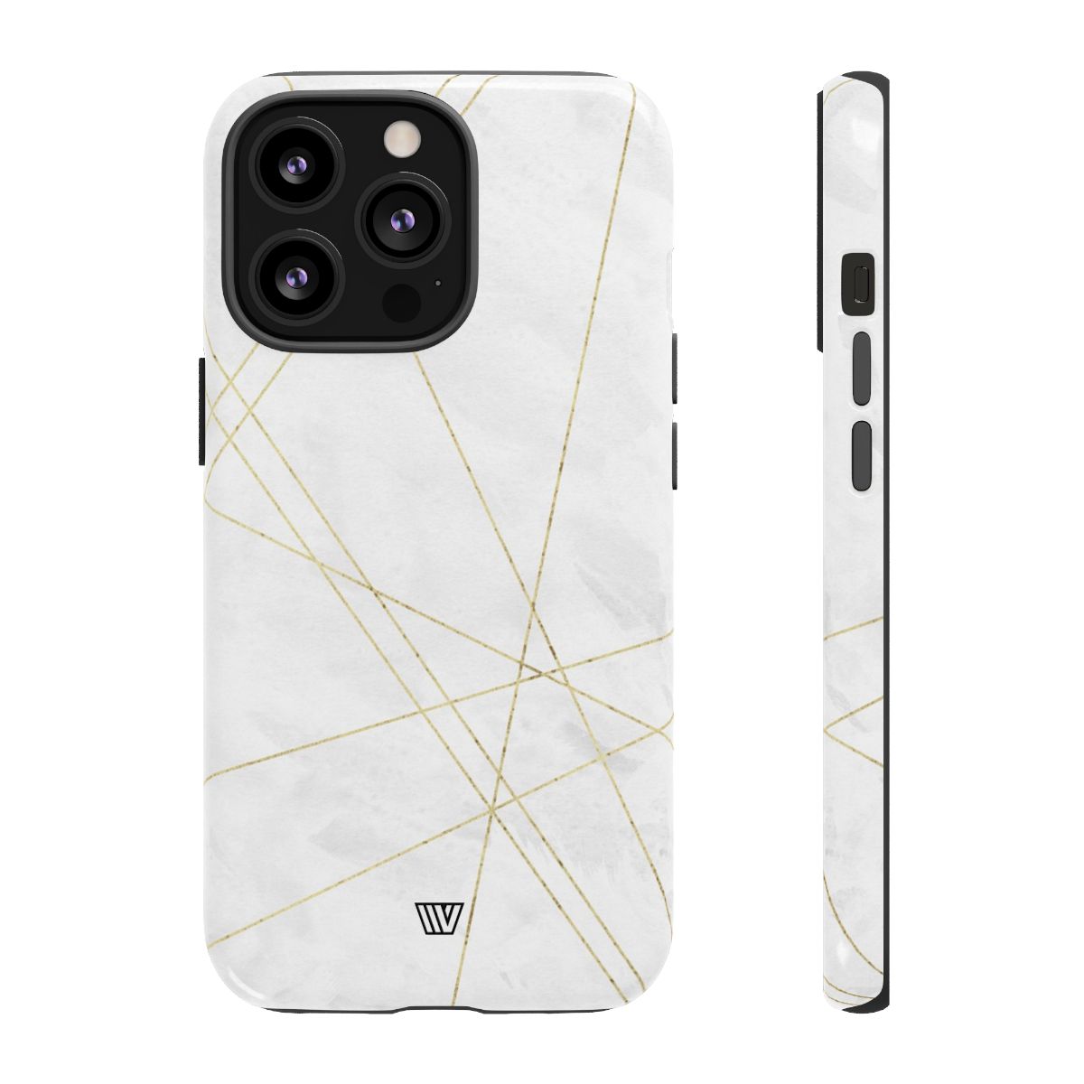 Tough Phone Case Impact Resistant Dual-Layer Shell GOLD LINES