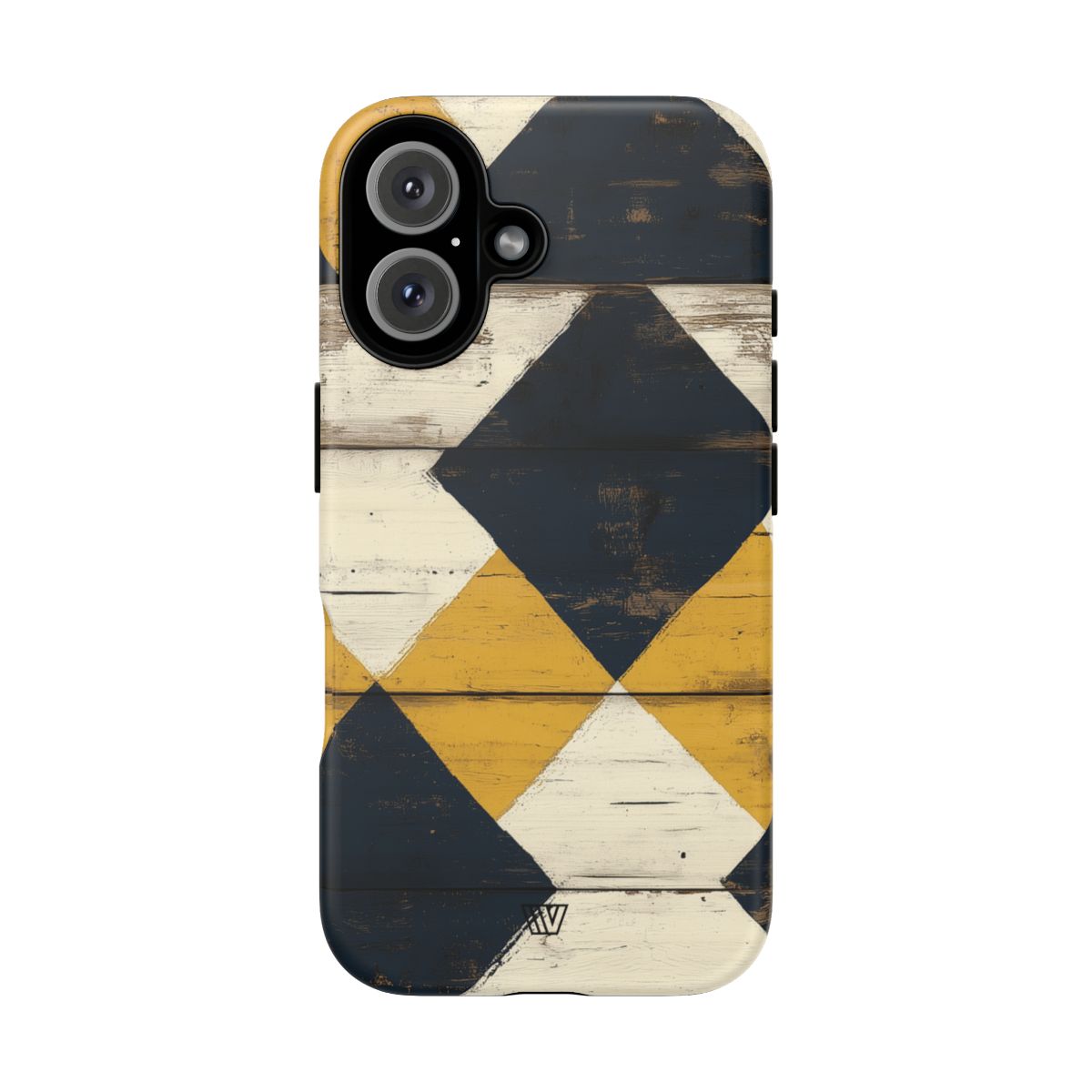 Tough Phone Case Dual-Layer Protection Farmhouse Wood