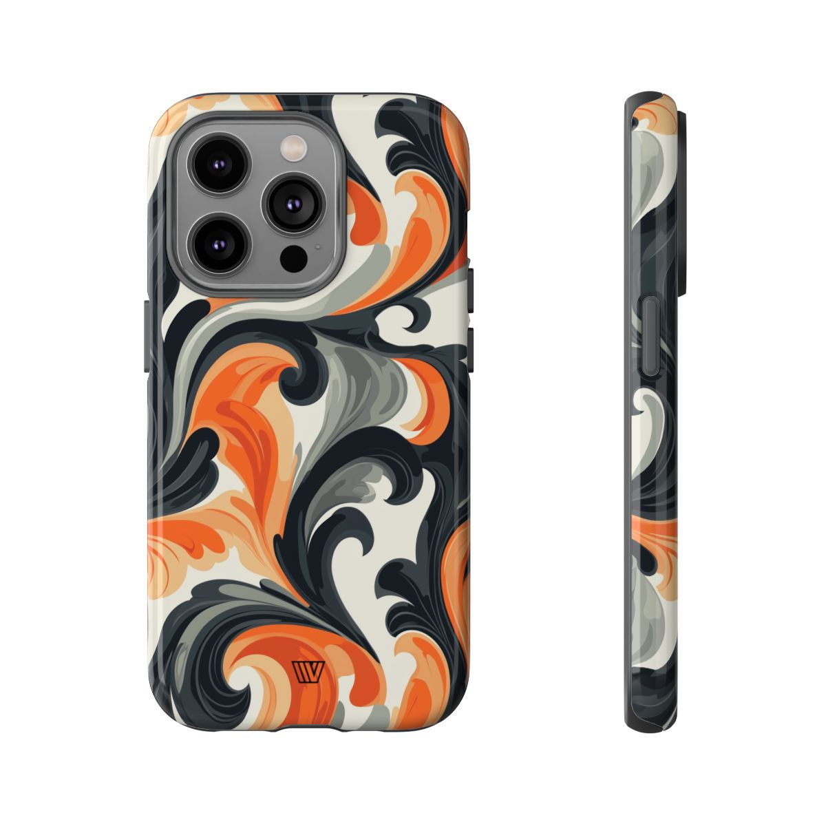 Tough Phone Case Baroque Swirl Polycarbonate Shell Trovvve