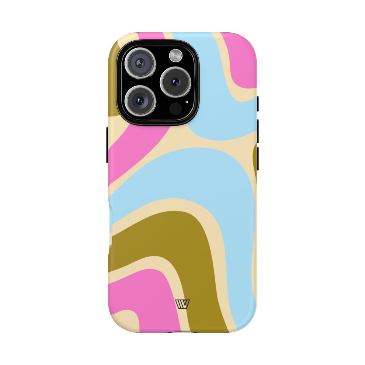 Tough Phone Case Large Groovy Waves Polycarbonate Shell
