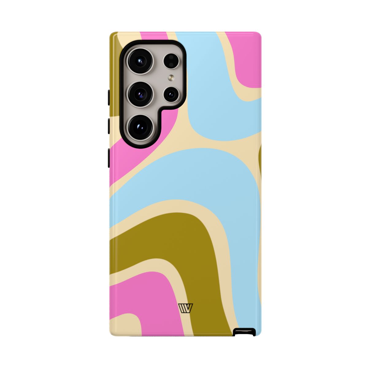 Tough Phone Case Large Groovy Waves Polycarbonate Shell