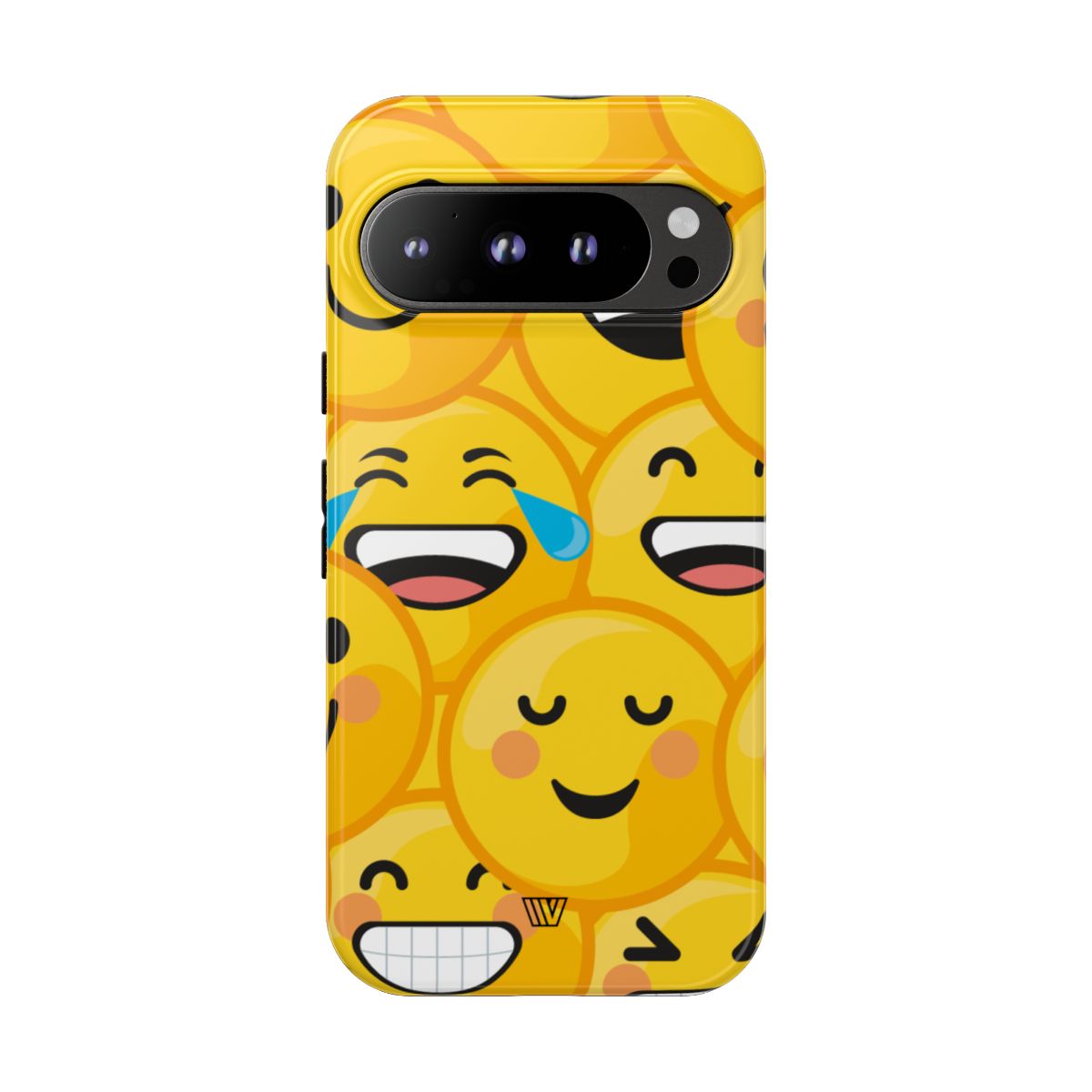 Tough Phone Case Impact-Resistant Dual-Layer Polycarbonate EMOJI FACES