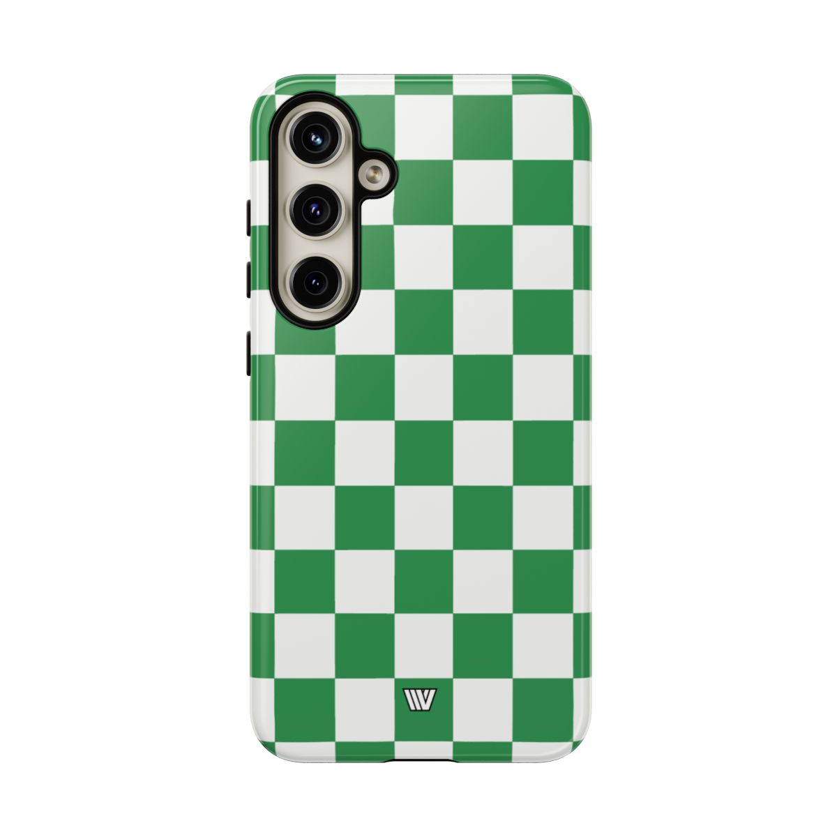 Green White Checkerboard Tough Phone Case