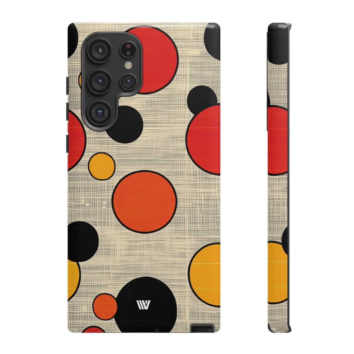 Tough Phone Case Mid-Century Dots Protective Cover