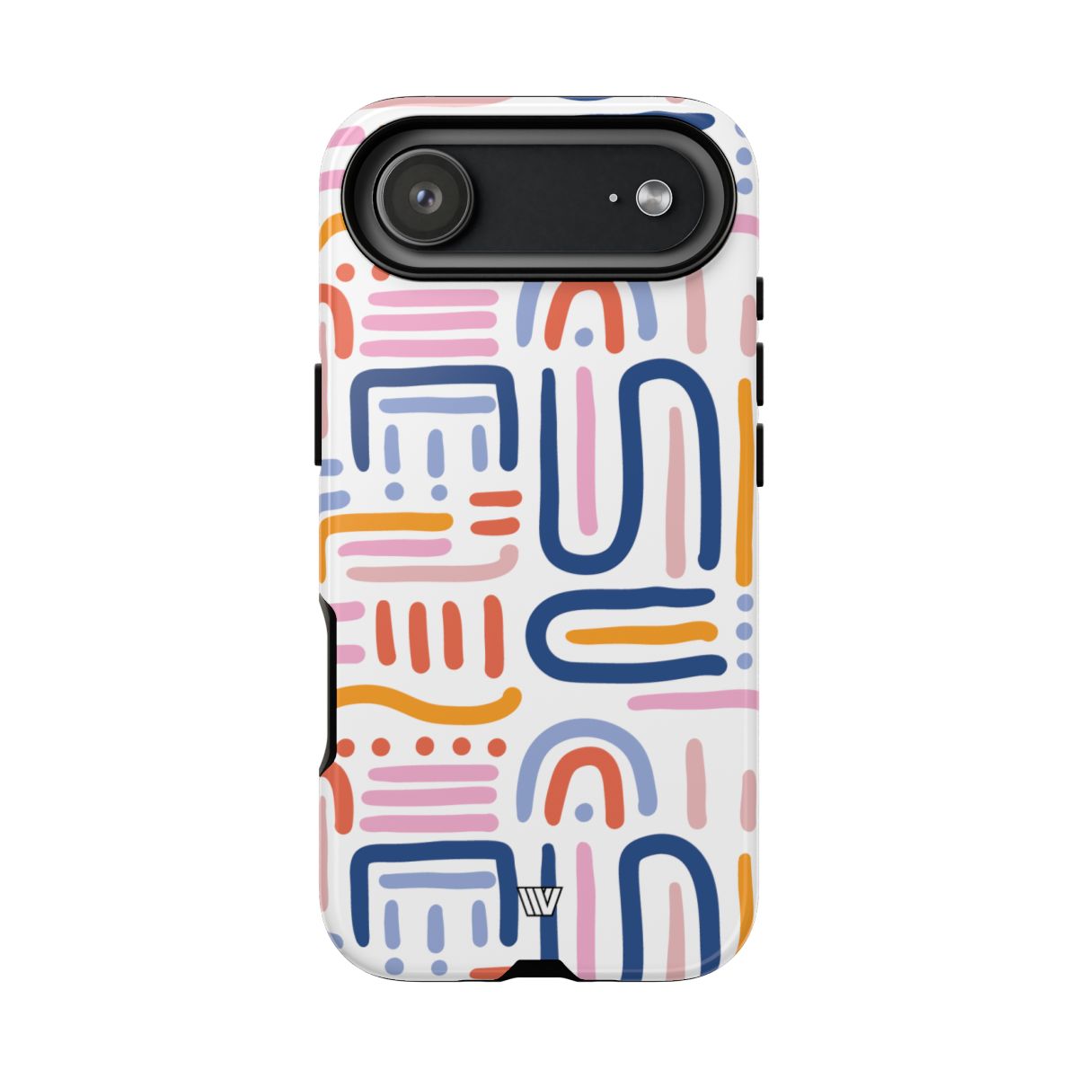 Tough Phone Case Dual-Layer Protection MEMPHIS BOLD LINES