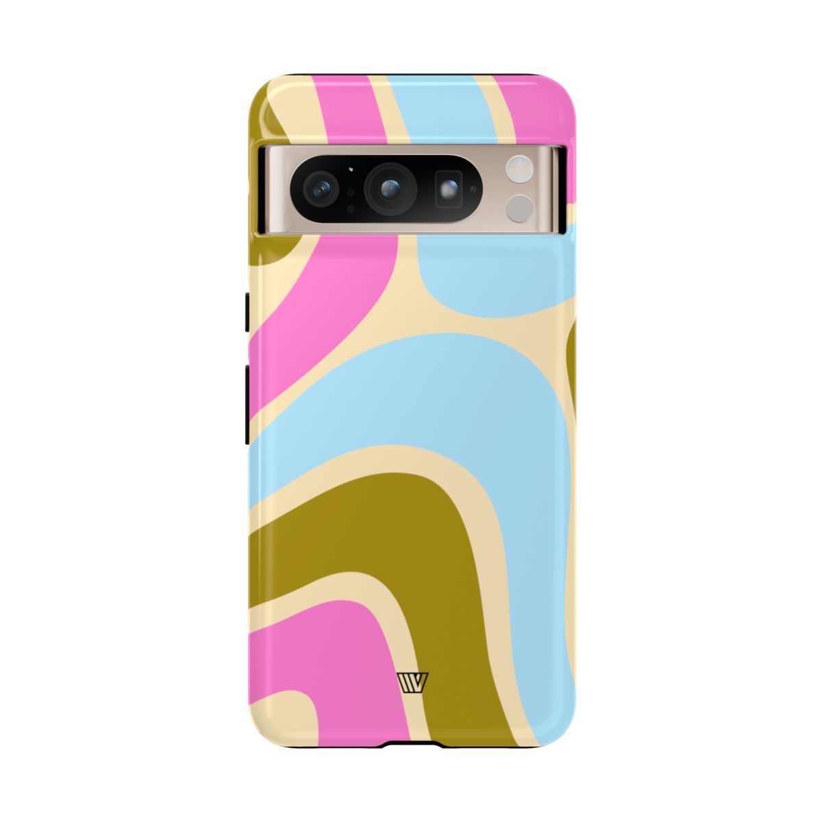 Tough Phone Case Large Groovy Waves Polycarbonate Shell