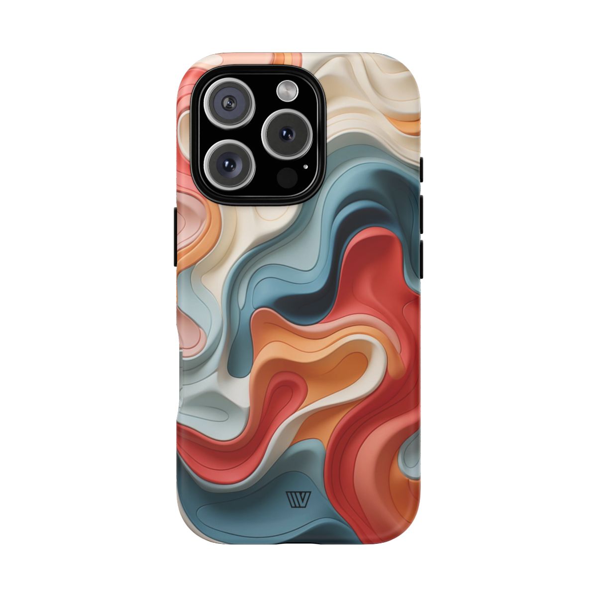3D Colorful Clay Tough Phone Case