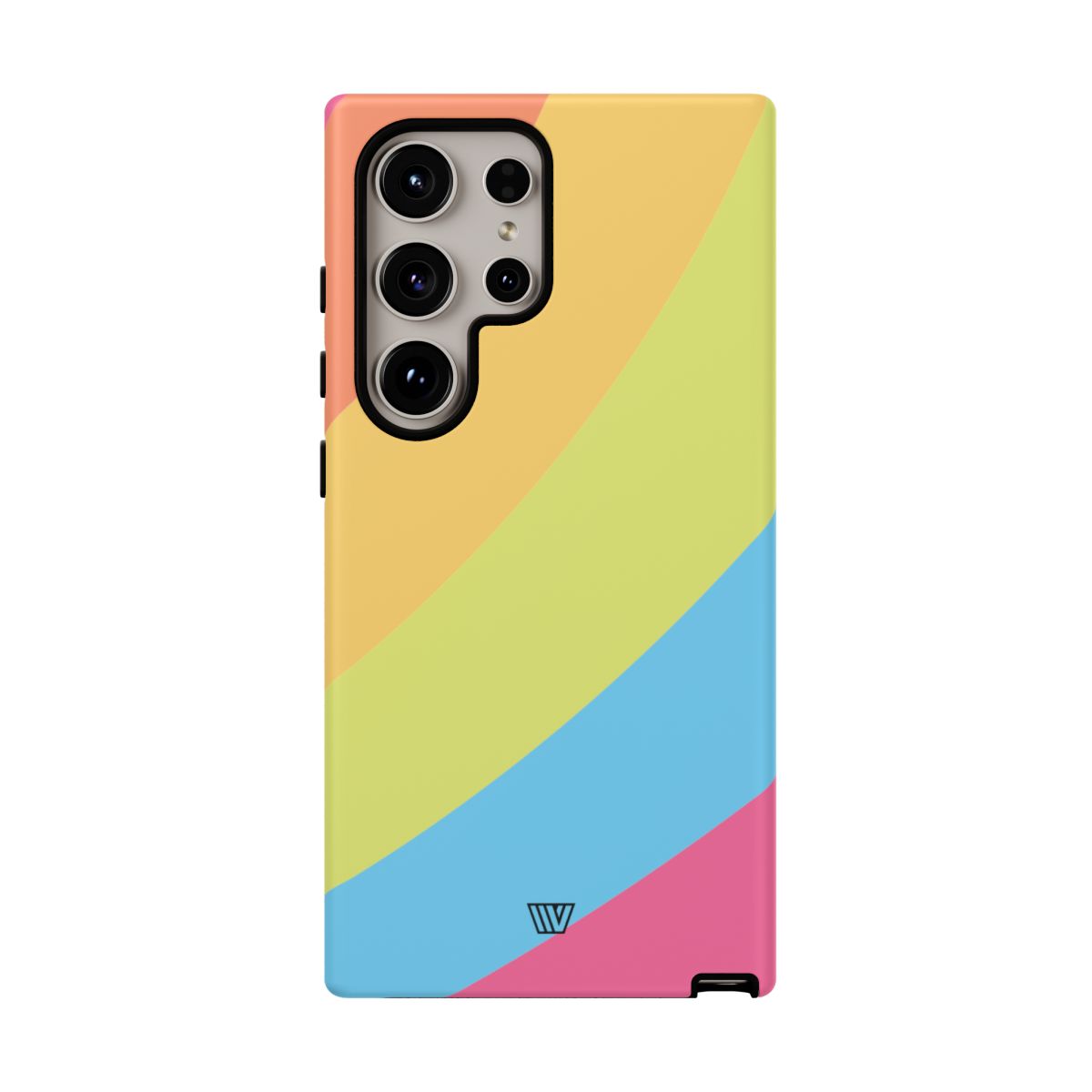 Neon Rainbow Tough Phone Case Dual-Layer Protective Shell