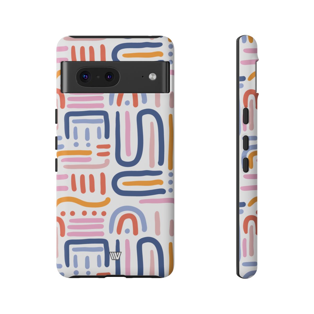 Tough Phone Case Dual-Layer Protection MEMPHIS BOLD LINES