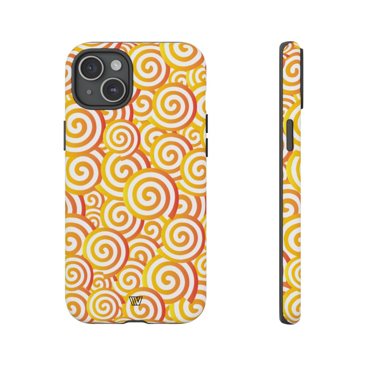 Abstract Spiral Orange Tough Phone Case