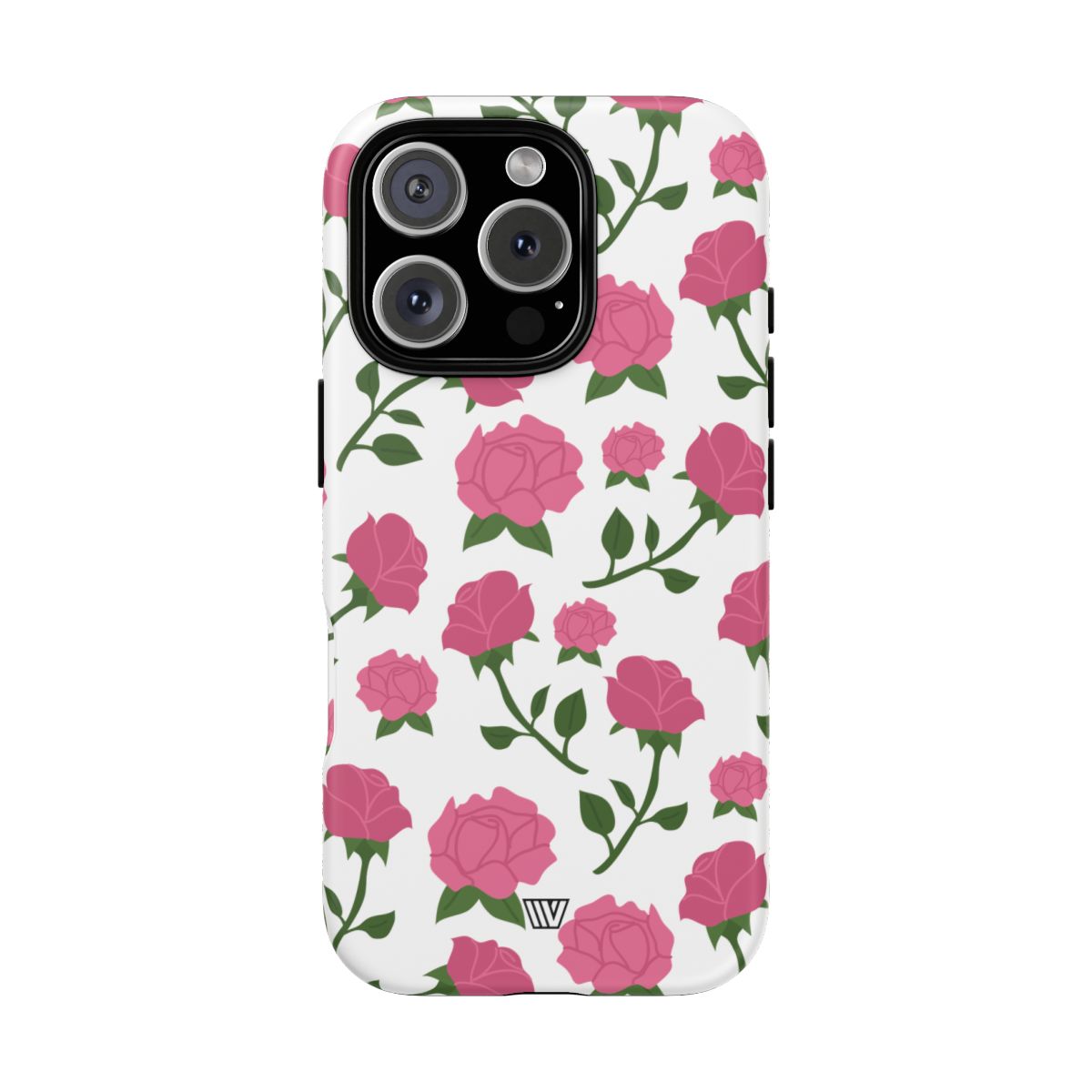 Pink Roses Tough Phone Case Dual-Layer Protective Trovvve