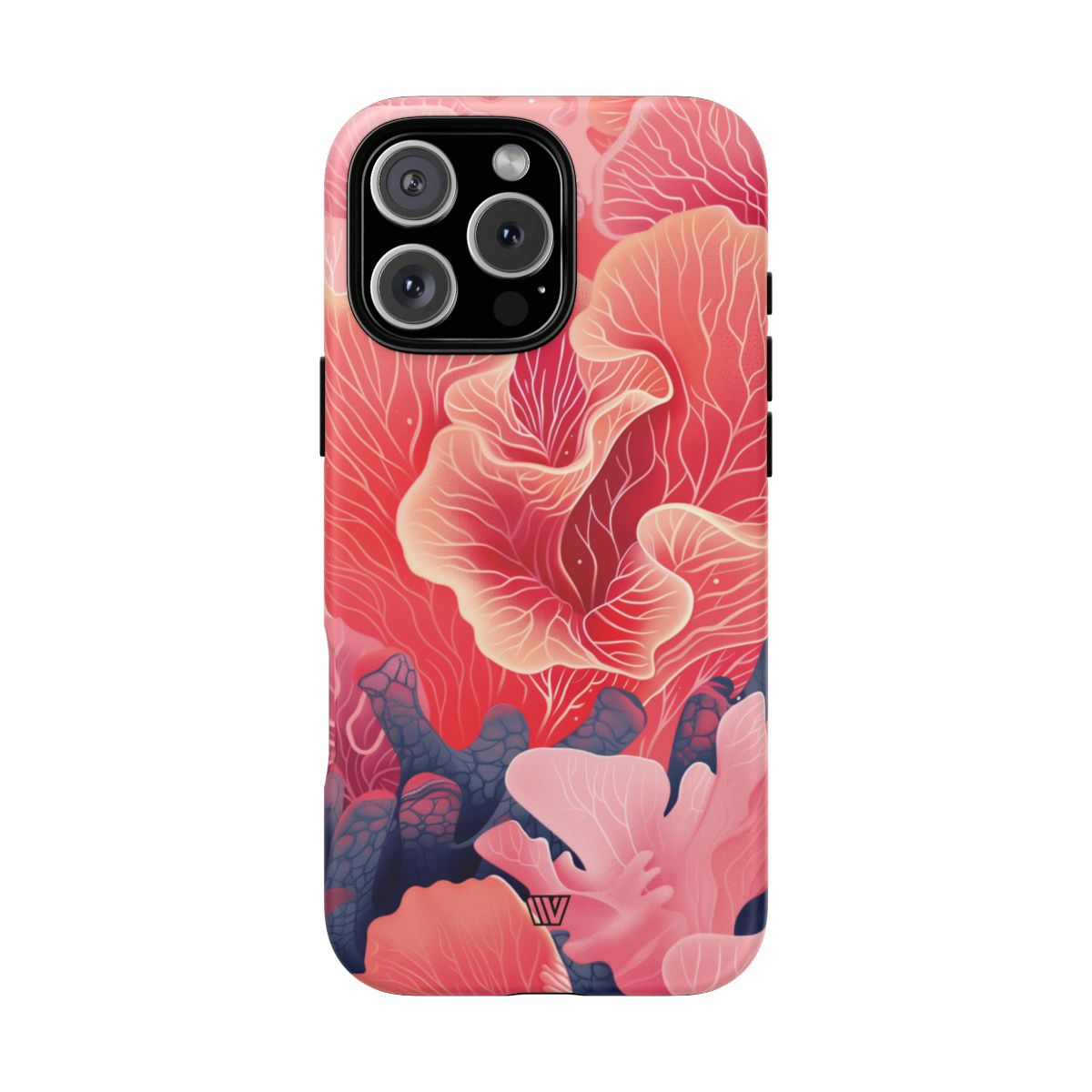 Pink Coral Tough Phone Case Dual-Layer Protection