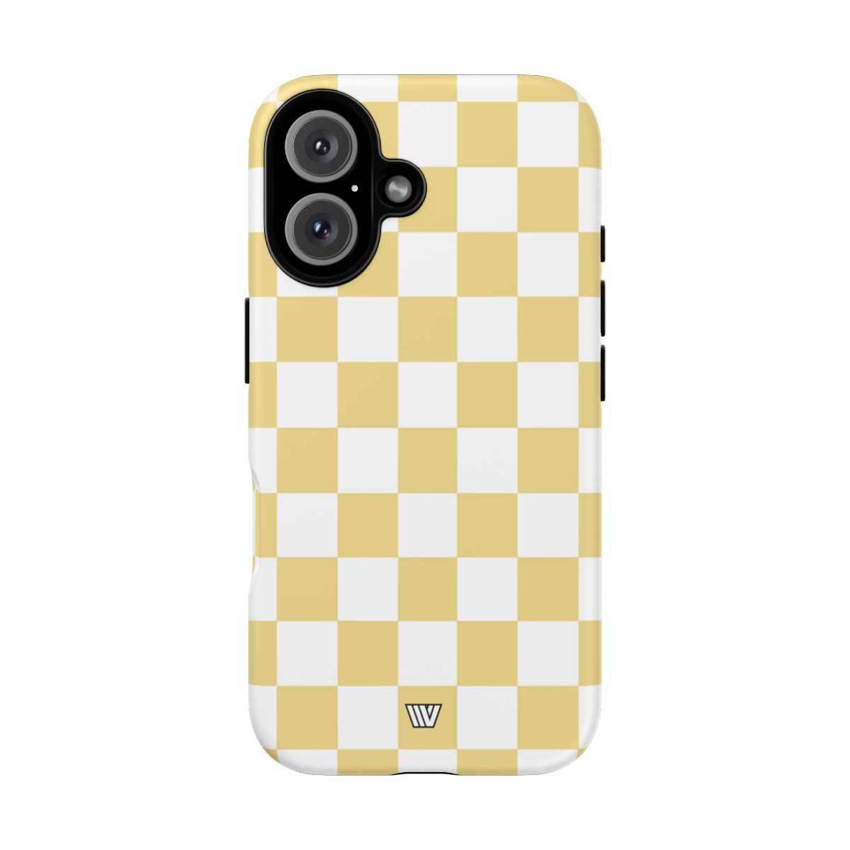 Banana Yellow Checkerboard Tough Phone Case