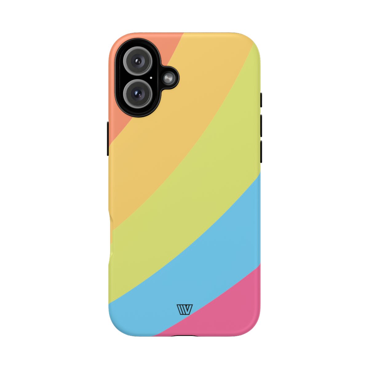 Neon Rainbow Tough Phone Case Dual-Layer Protective Shell