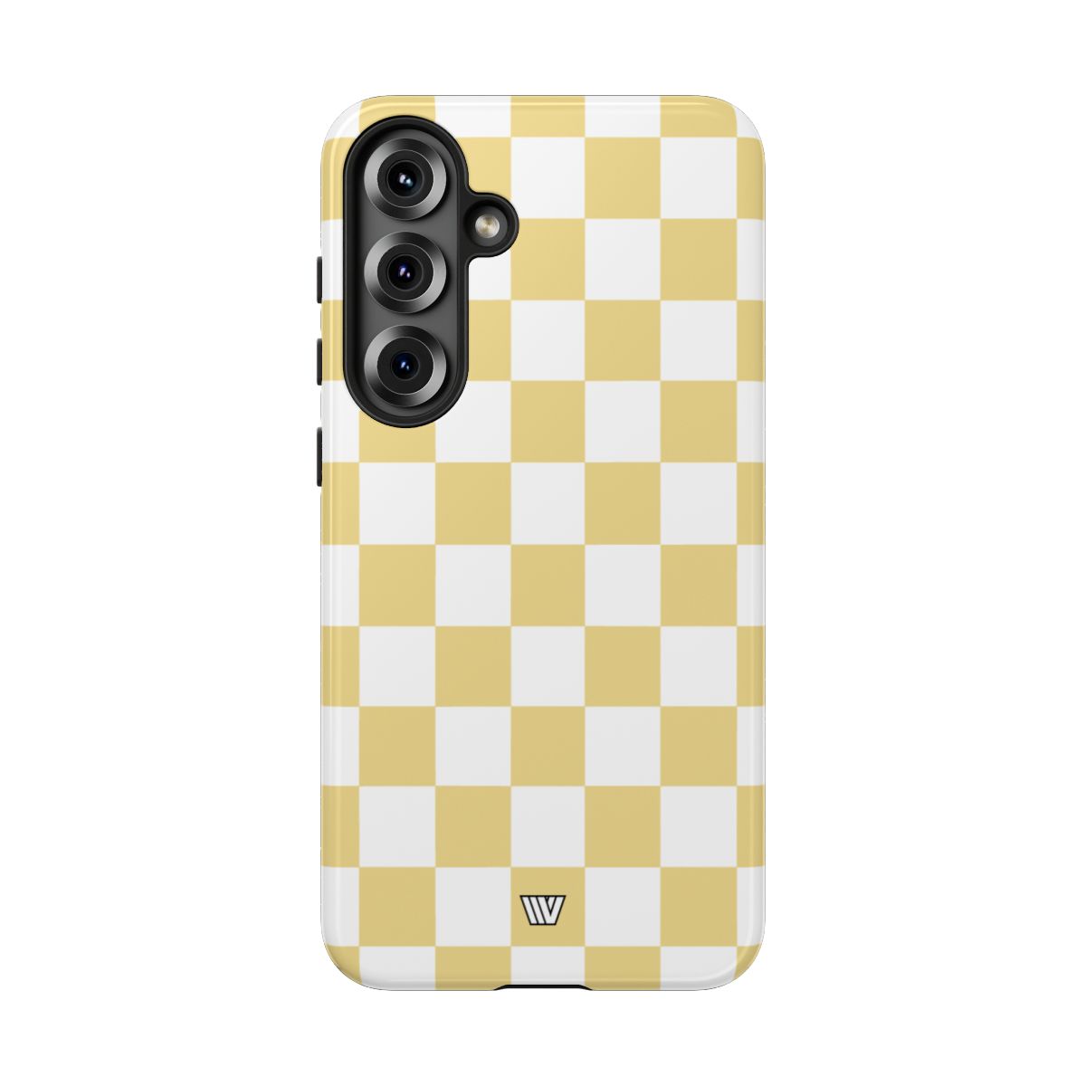 Banana Yellow Checkerboard Tough Phone Case