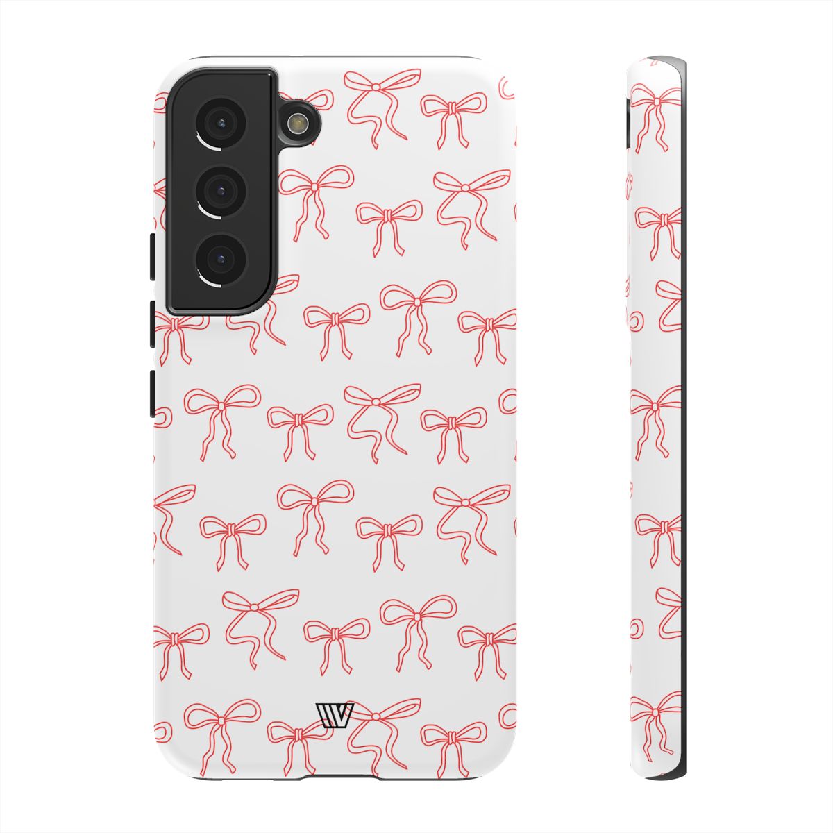 Red Ribbon Tough Phone Case Dual-Layer Impact Resistant Trovvve