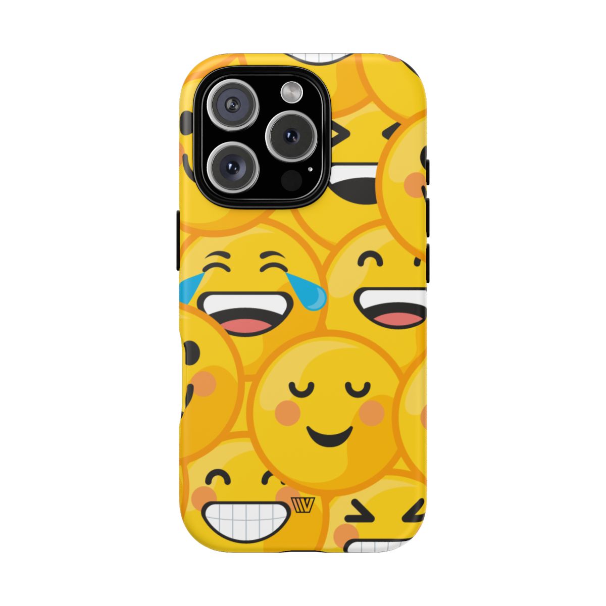 Tough Phone Case Impact-Resistant Dual-Layer Polycarbonate EMOJI FACES