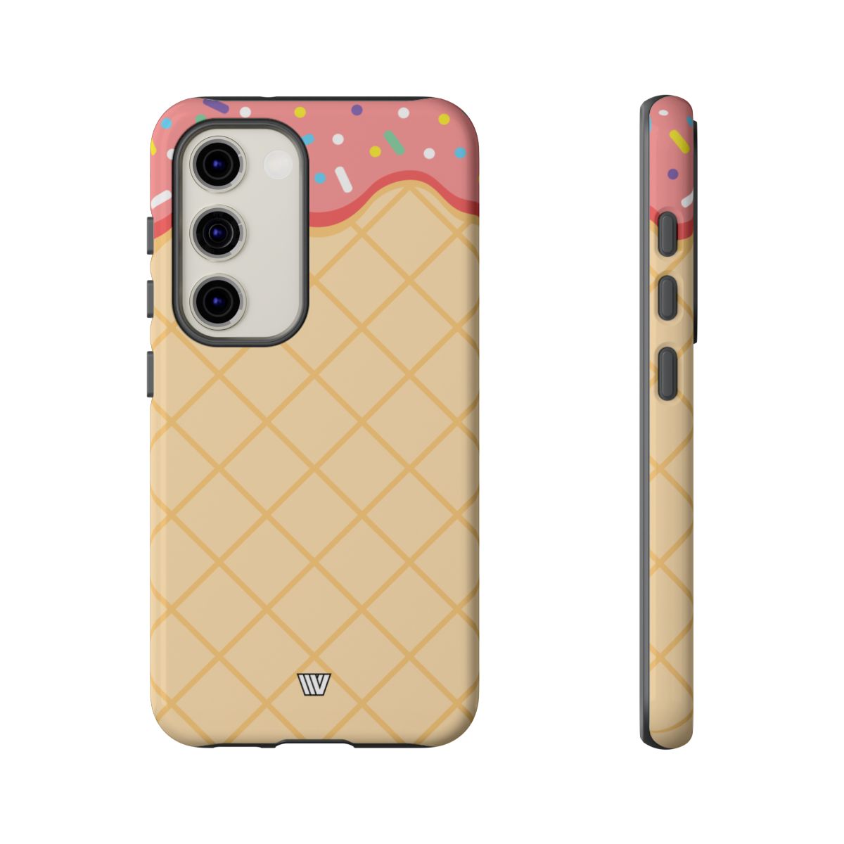 Ice Cream Cone Tough Phone Case Dual-Layer Protection