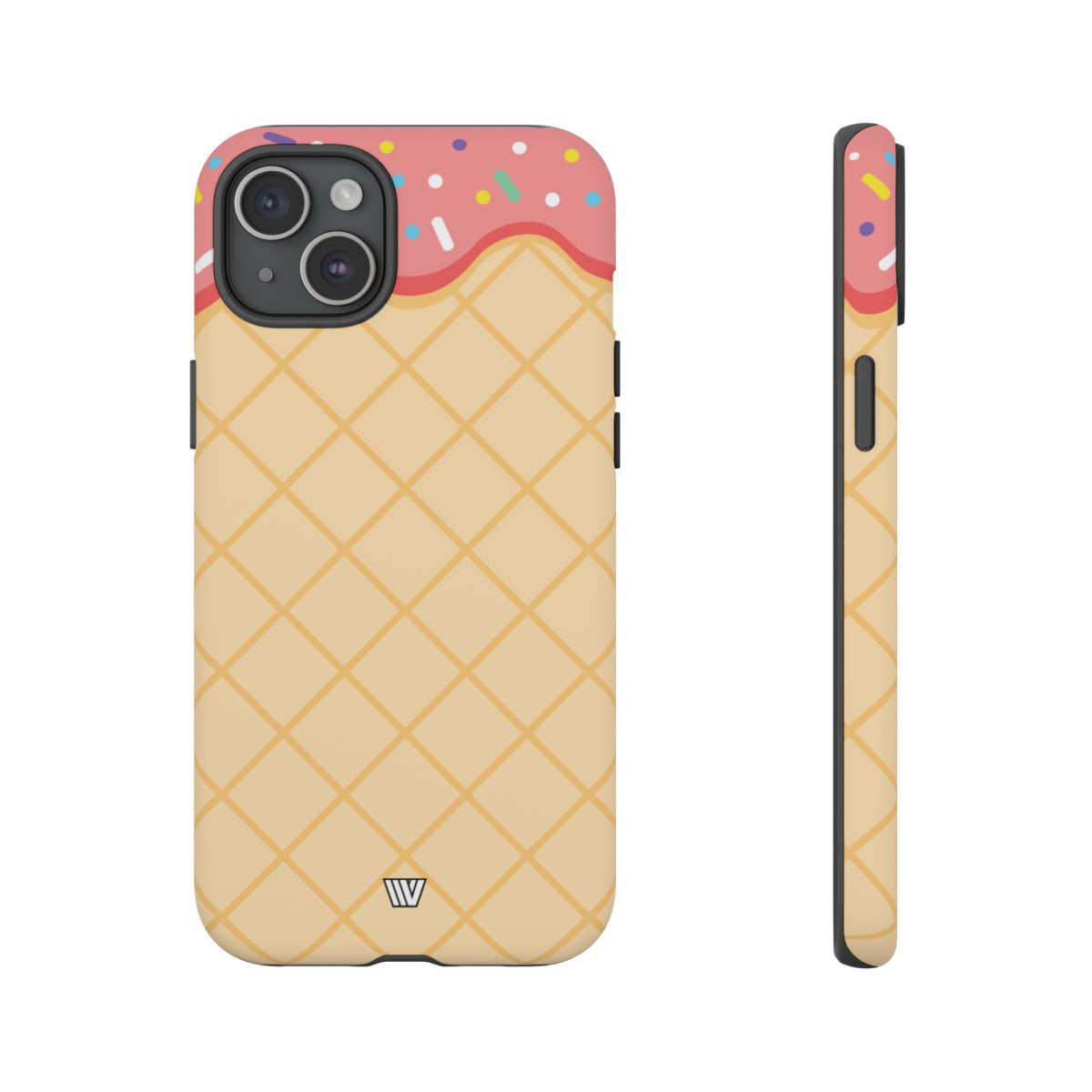 Ice Cream Cone Tough Phone Case Dual-Layer Protection