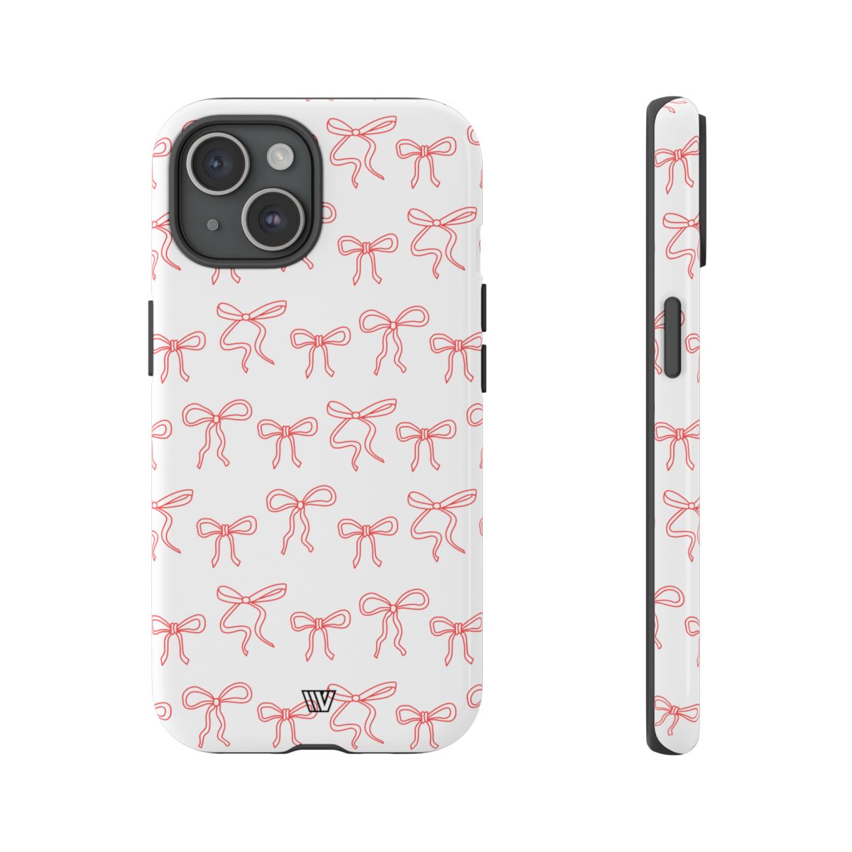 Red Ribbon Tough Phone Case Dual-Layer Impact Resistant Trovvve