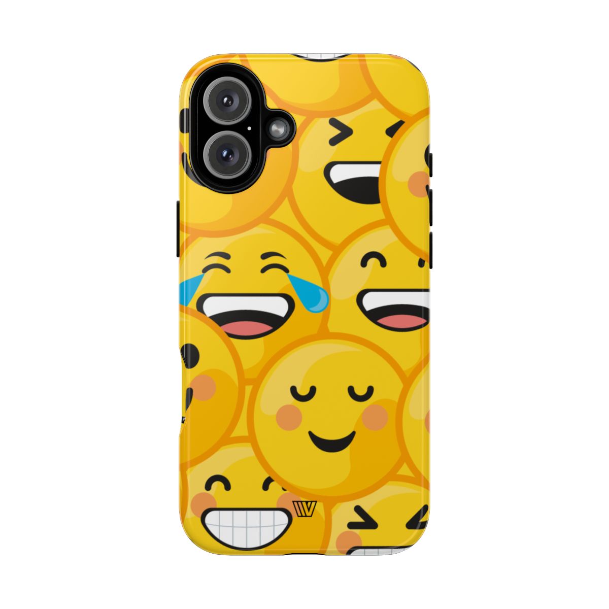 Tough Phone Case Impact-Resistant Dual-Layer Polycarbonate EMOJI FACES