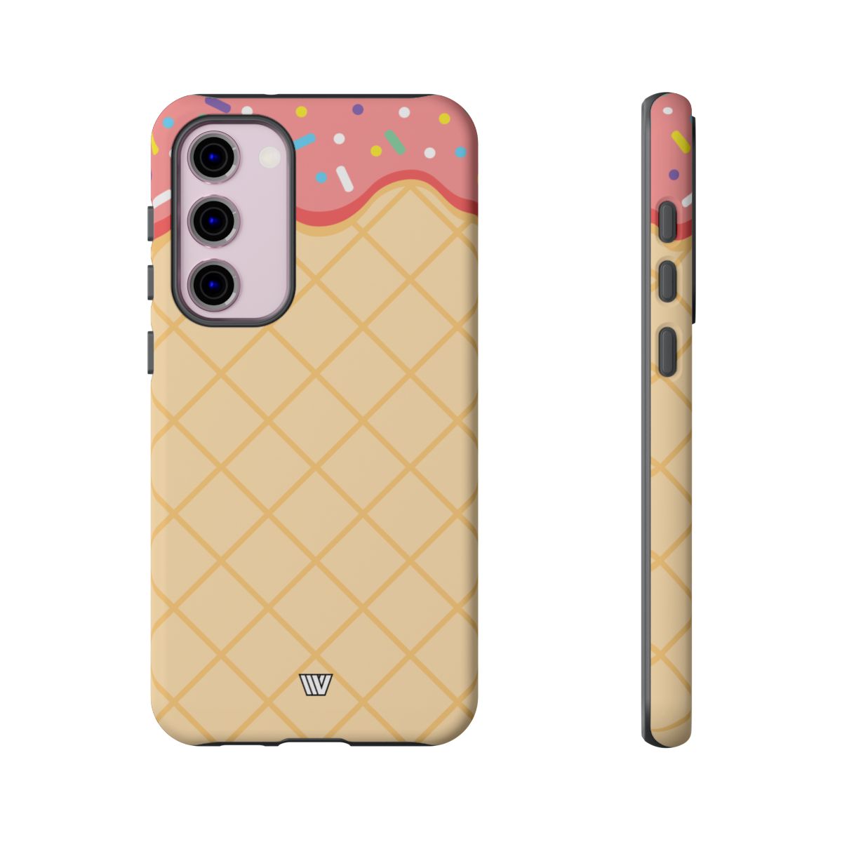 Ice Cream Cone Tough Phone Case Dual-Layer Protection