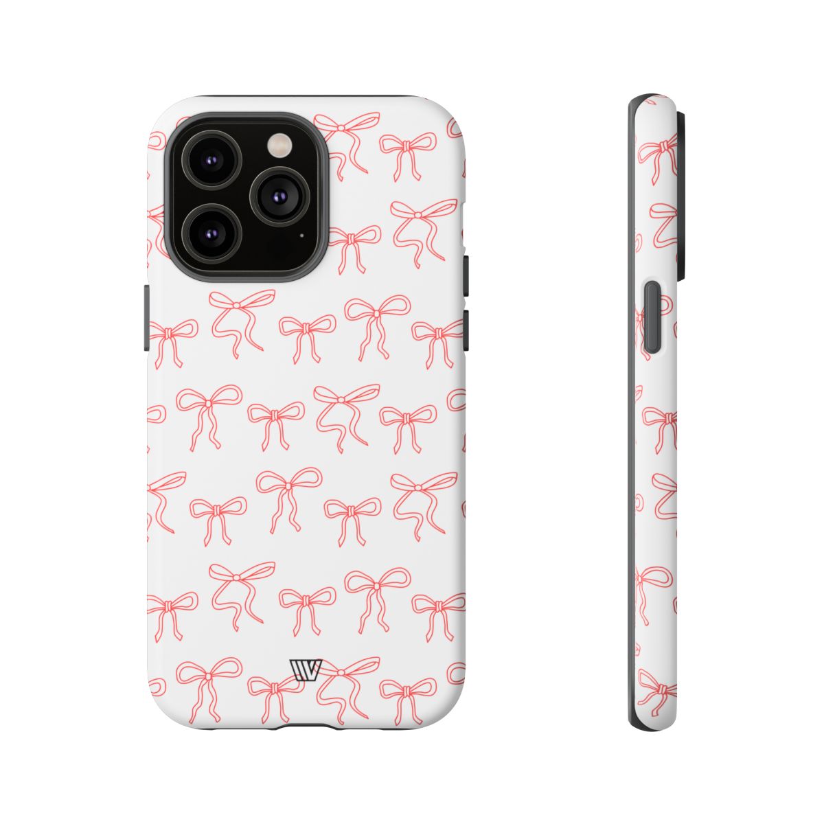 Red Ribbon Tough Phone Case Dual-Layer Impact Resistant Trovvve