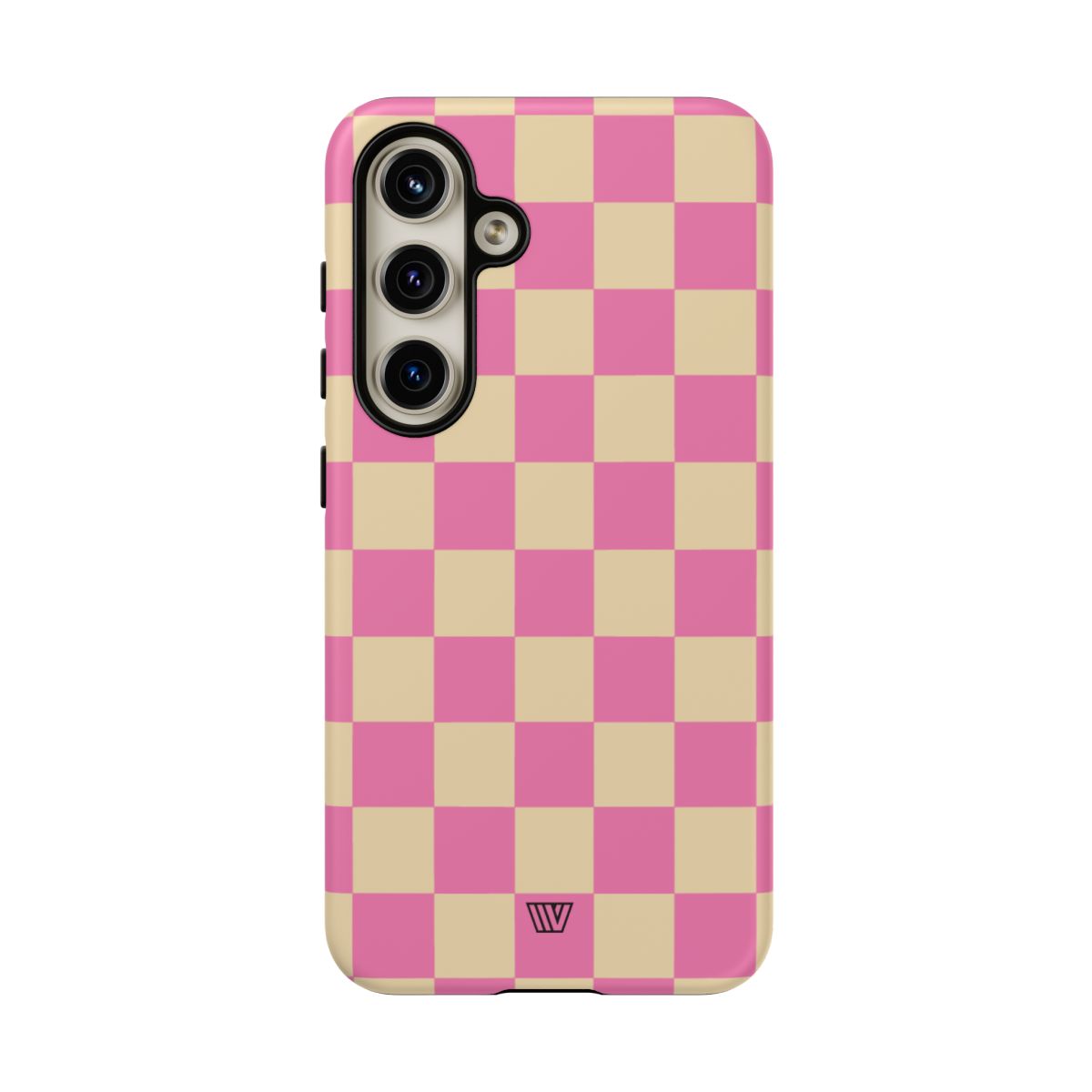 Pink Tan Checkered Tough Phone Case Trovvve