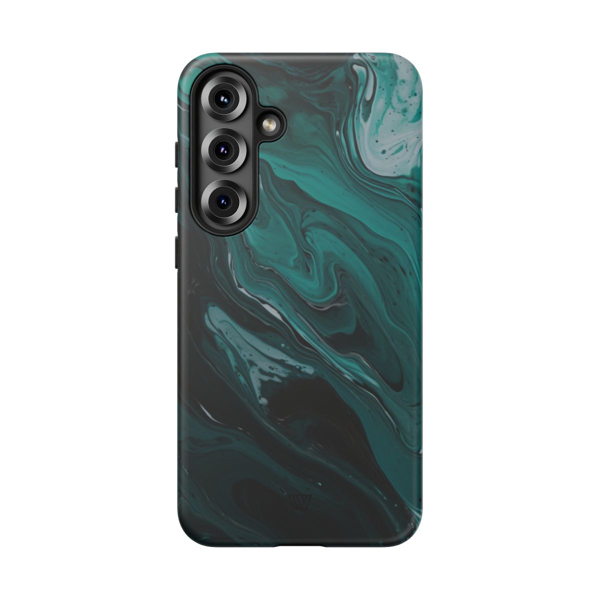 Teal Paint Swirl Tough Phone Case