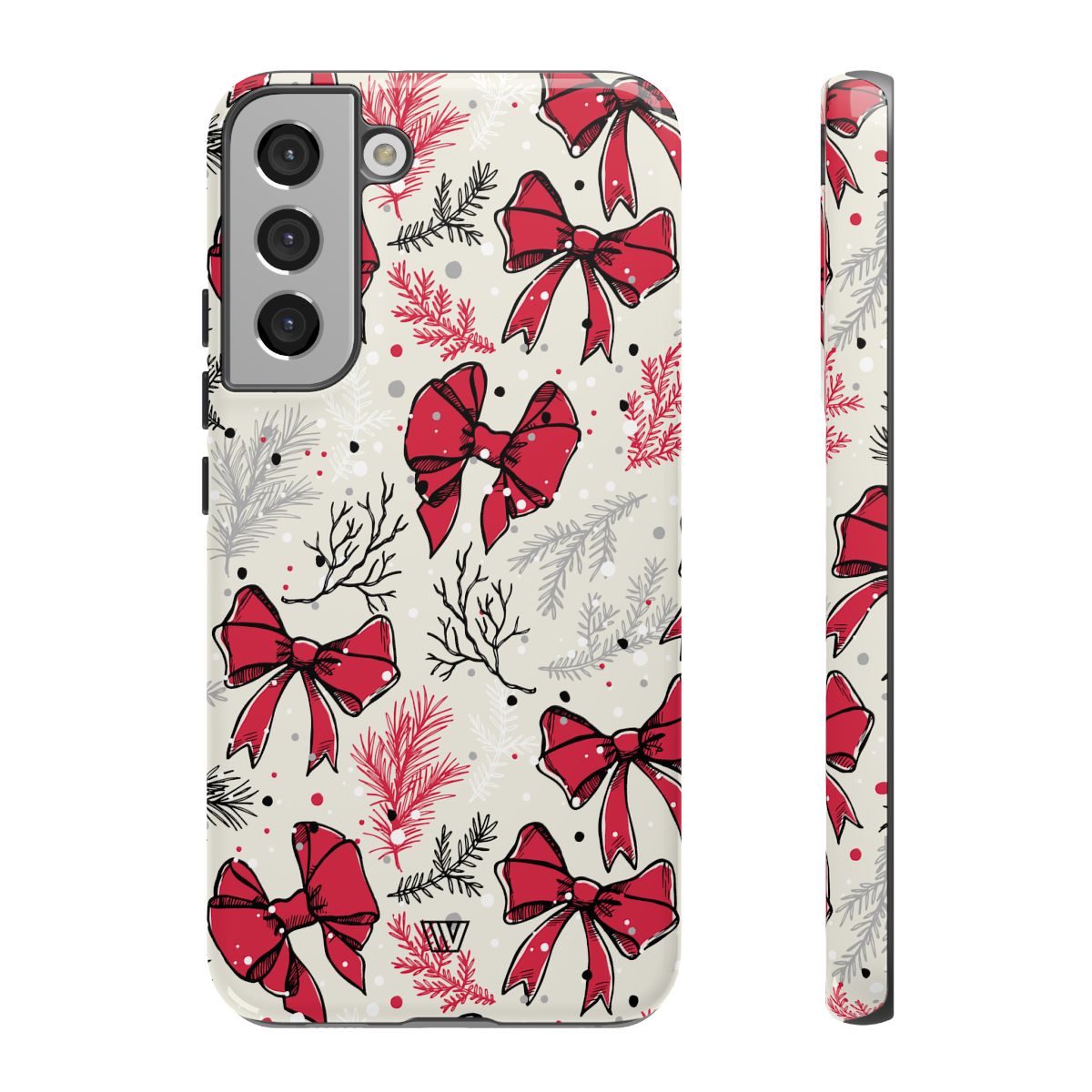 Tough Phone Case Impact-Resistant Dual Layer WINTER BOWS