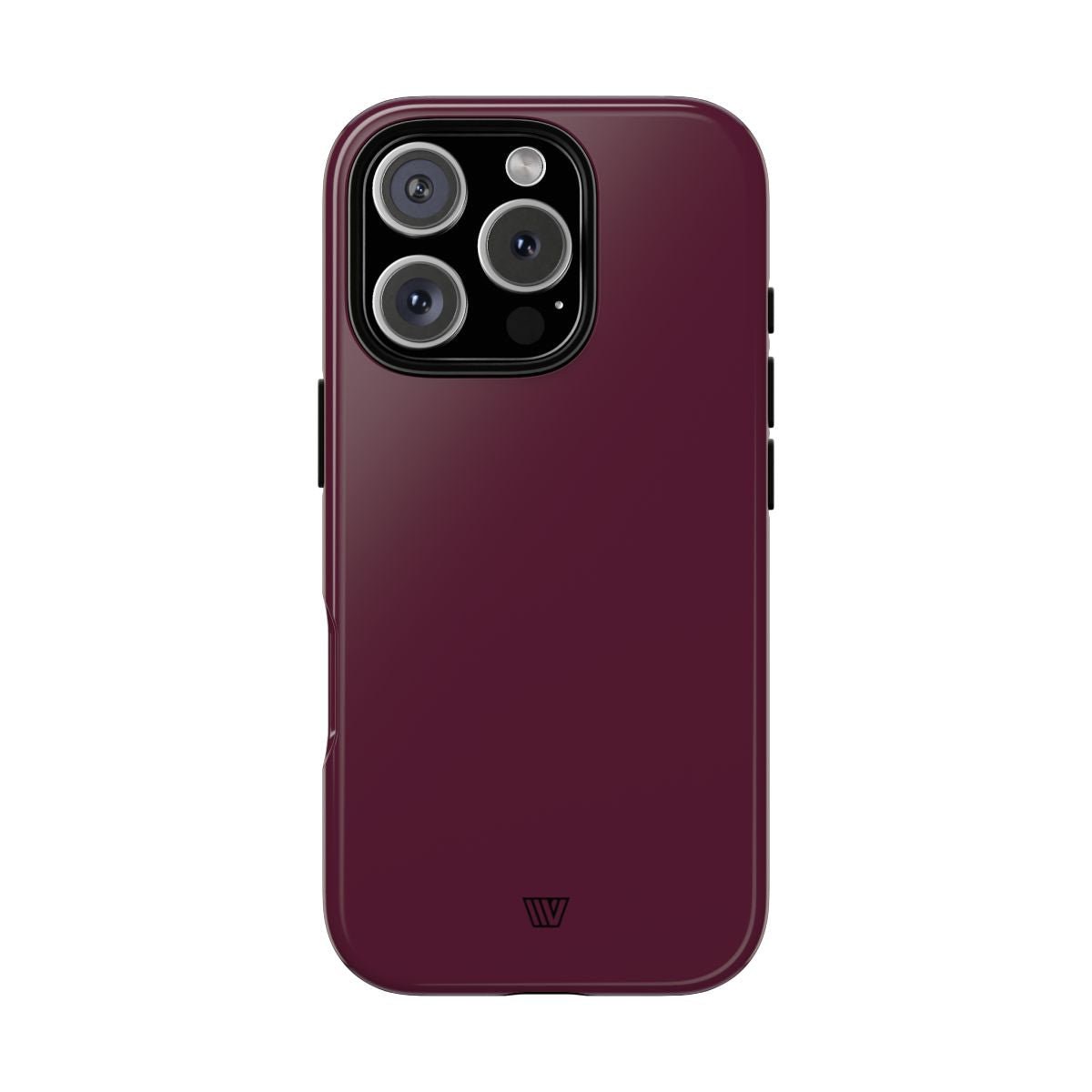 Tough Phone Case Wine Berry Protective Dual-Layer Polycarbonate Shell