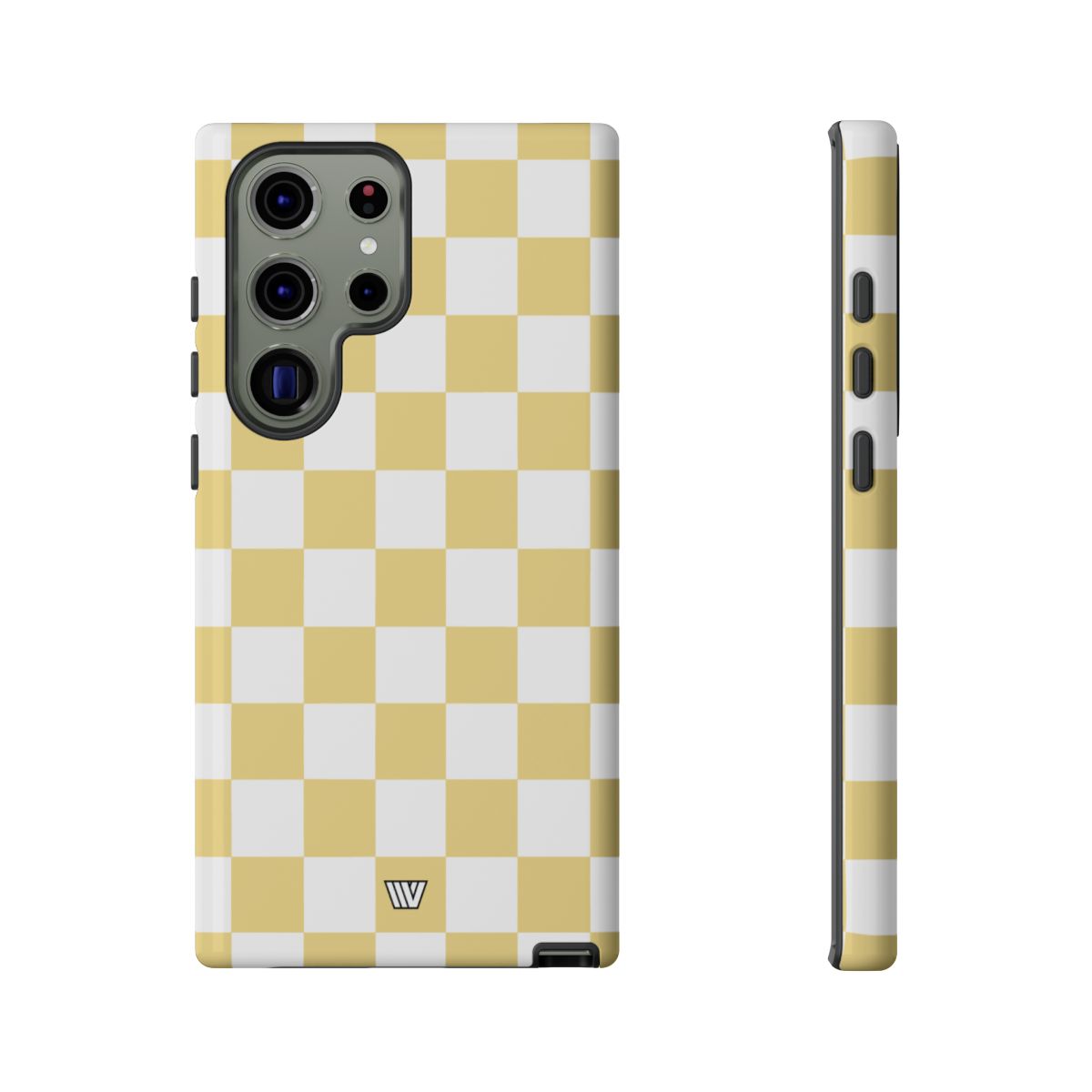 Banana Yellow Checkerboard Tough Phone Case