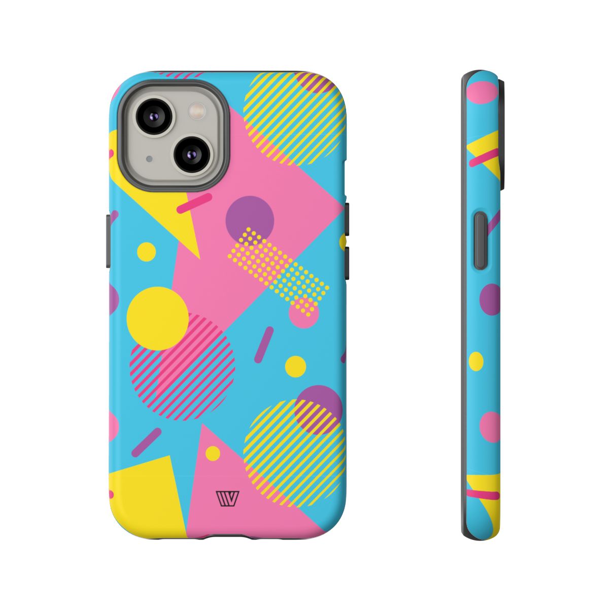 Retro Pattern Light Blue Tough Phone Case
