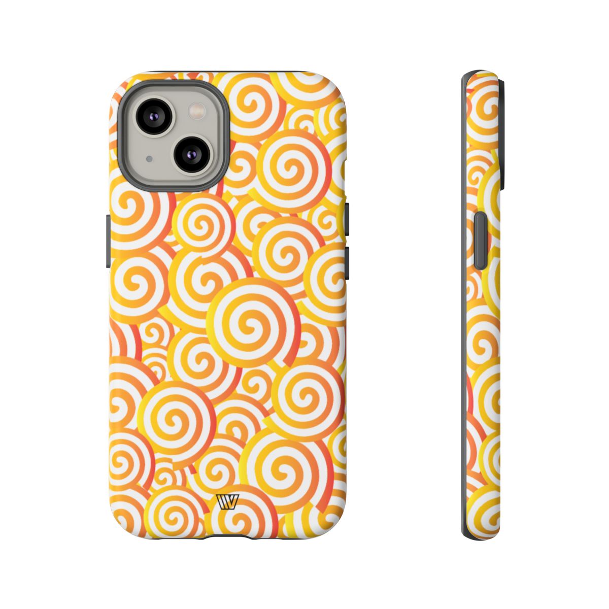 Abstract Spiral Orange Tough Phone Case