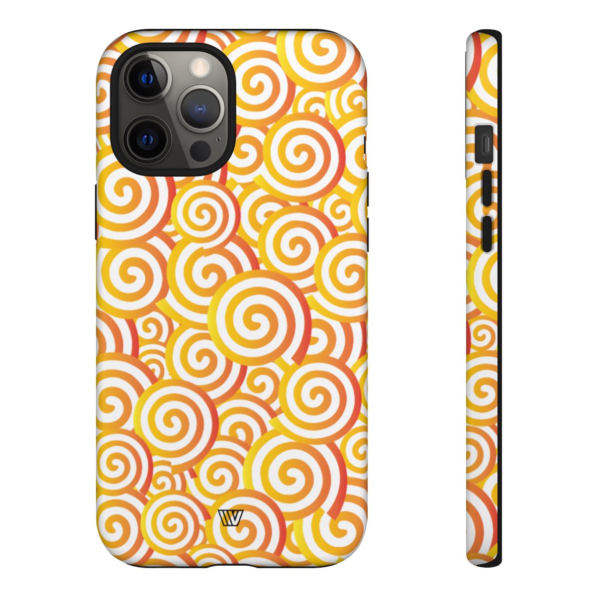 Abstract Spiral Orange Tough Phone Case